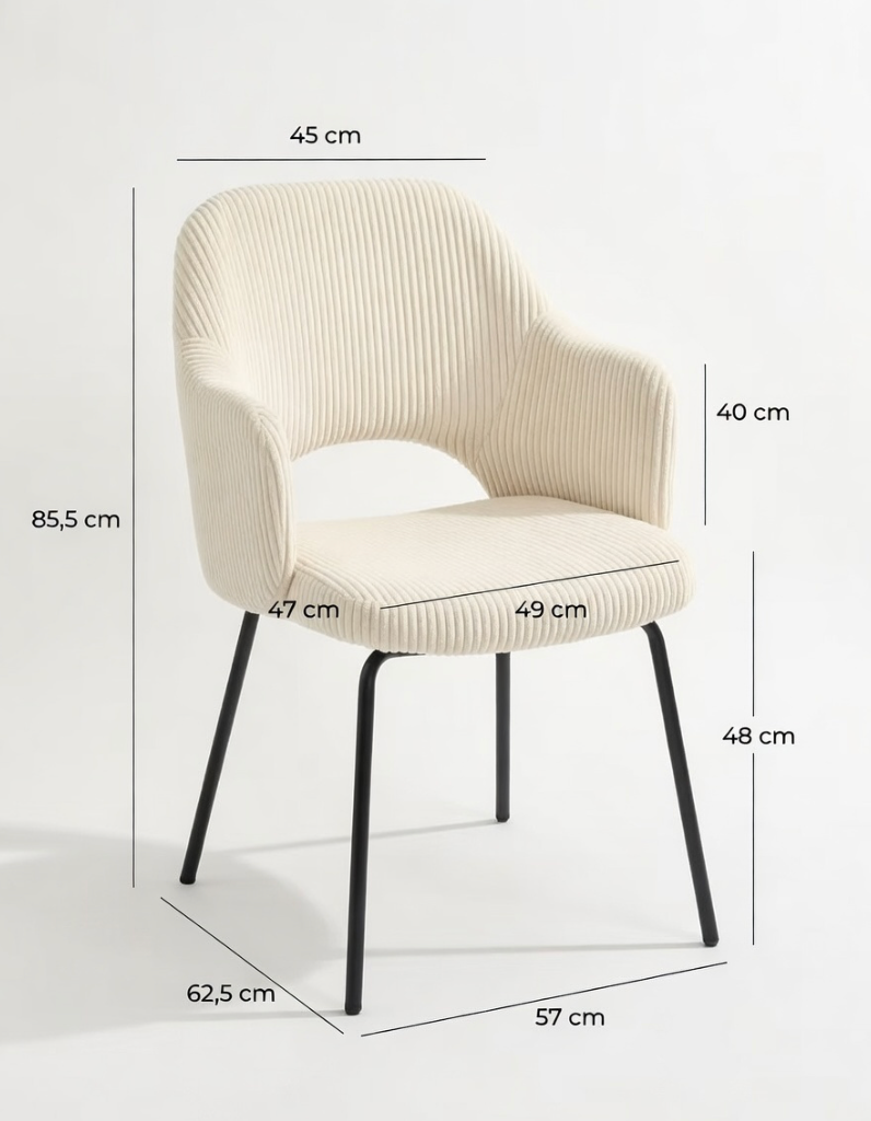 Chaise de Salle à Manger Coquille