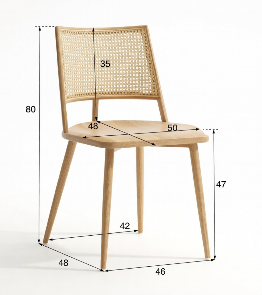 Lot de 2 Chaises Nordiques