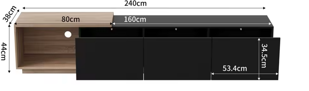 Meuble TV Extensible