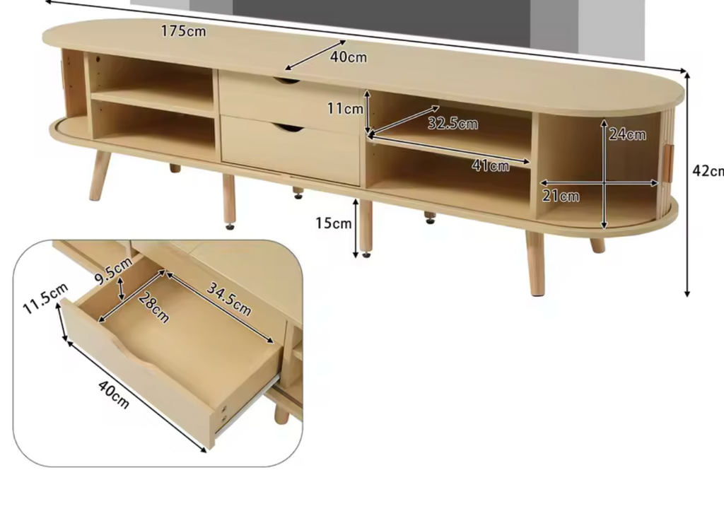 Meuble TV Design Sculpté