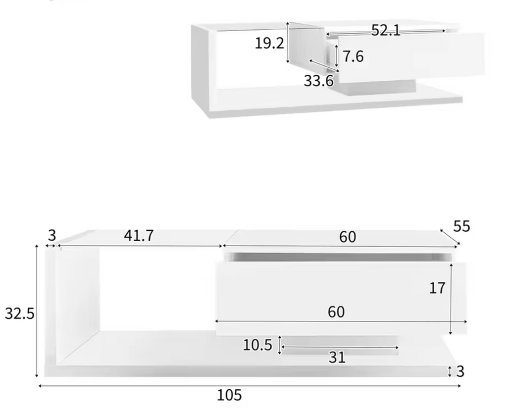Table Basse Design LED