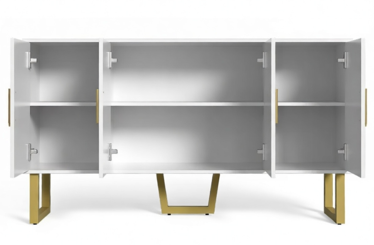 Meuble Moderne blanc & or