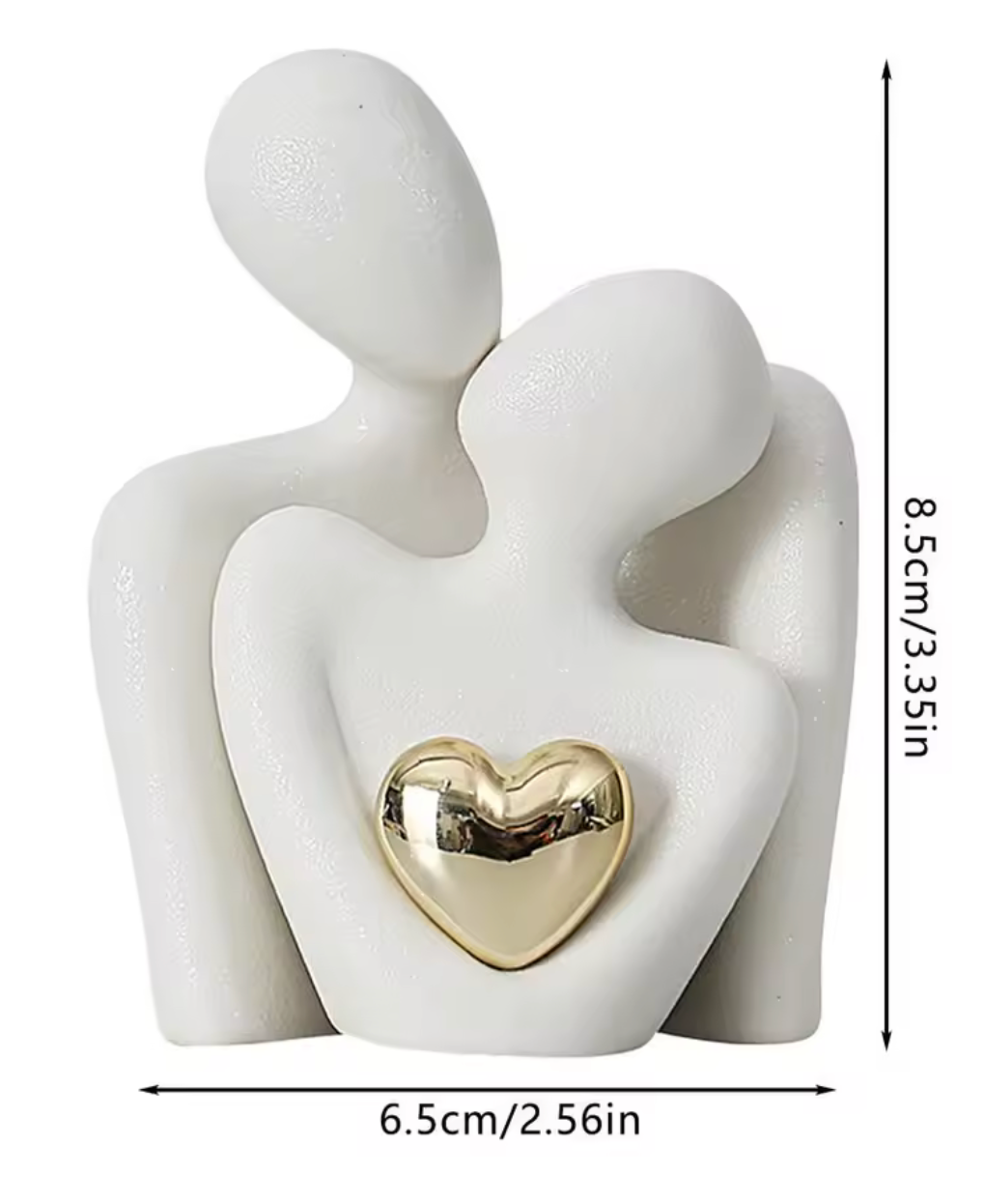 Figurine Couple Romantique en Céramique