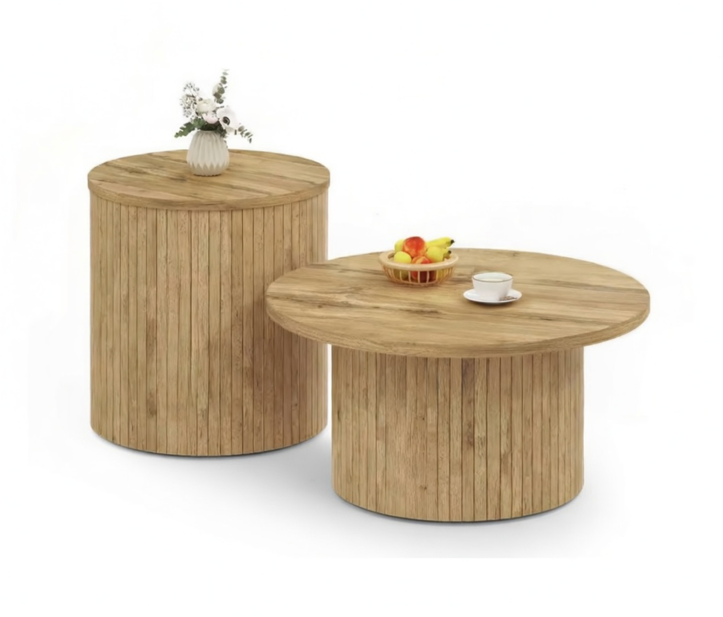 Table Basse Multifonctionnelle – Bois Naturel