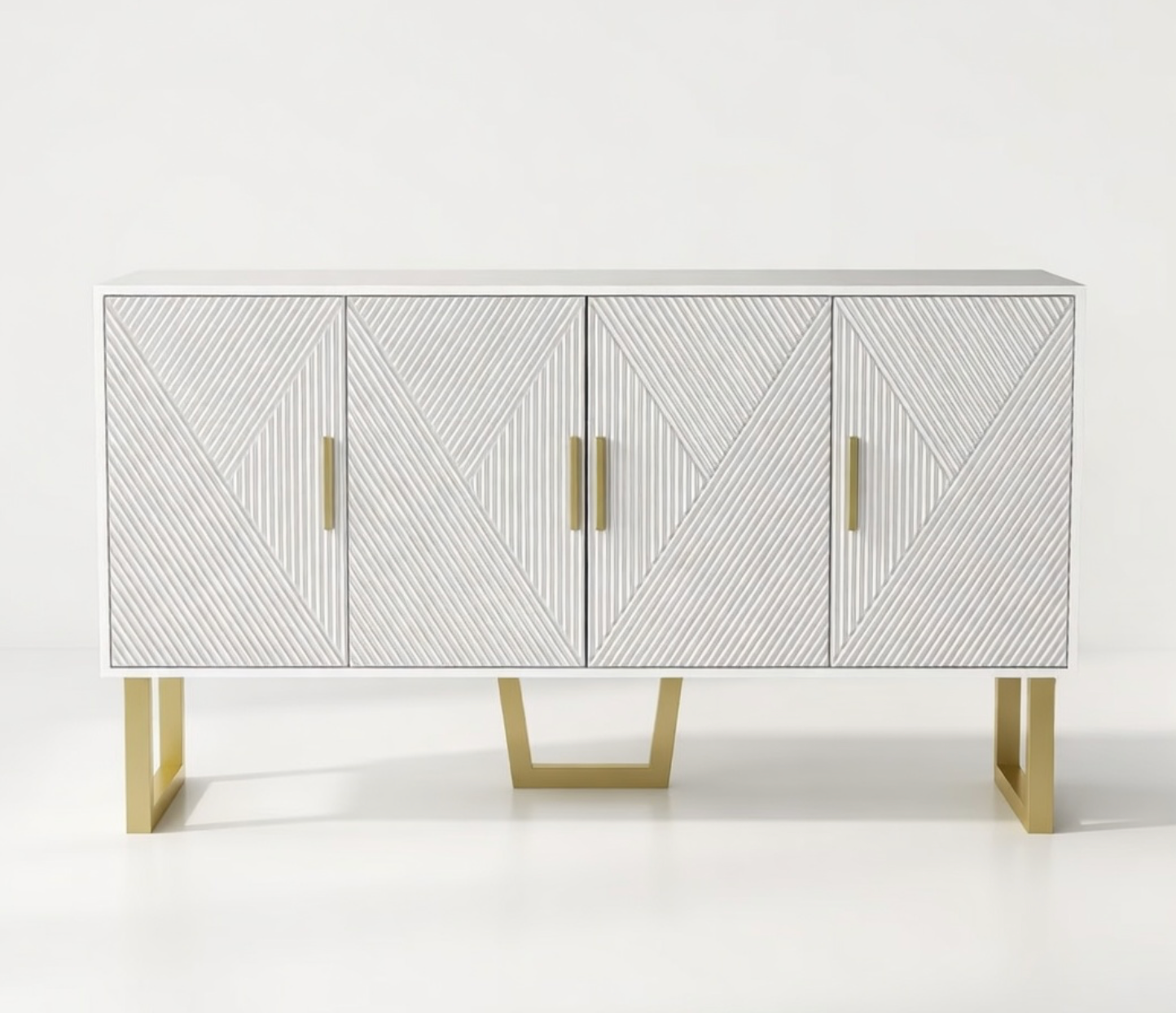 Meuble Moderne blanc & or