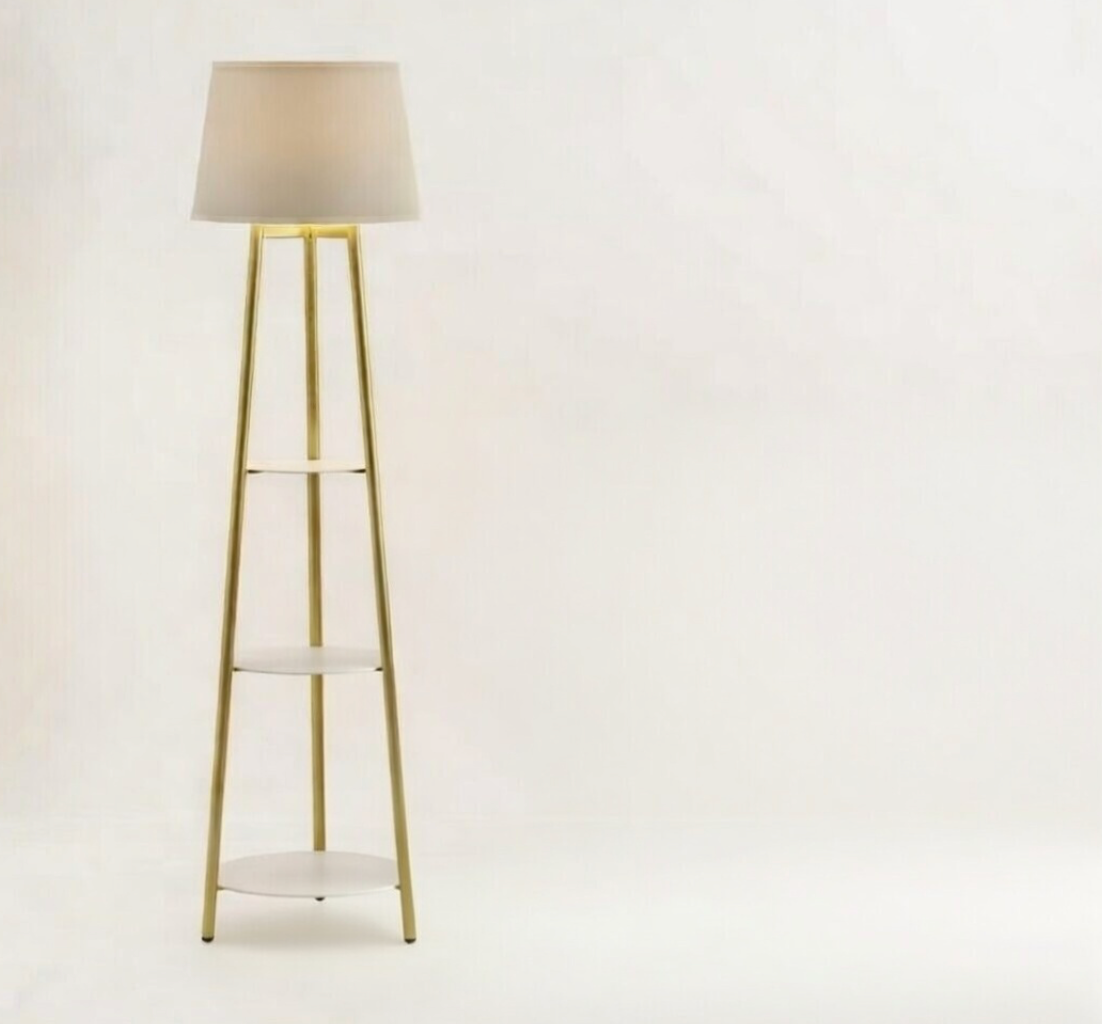 Lampadaire Vintage avec Abat-Jour