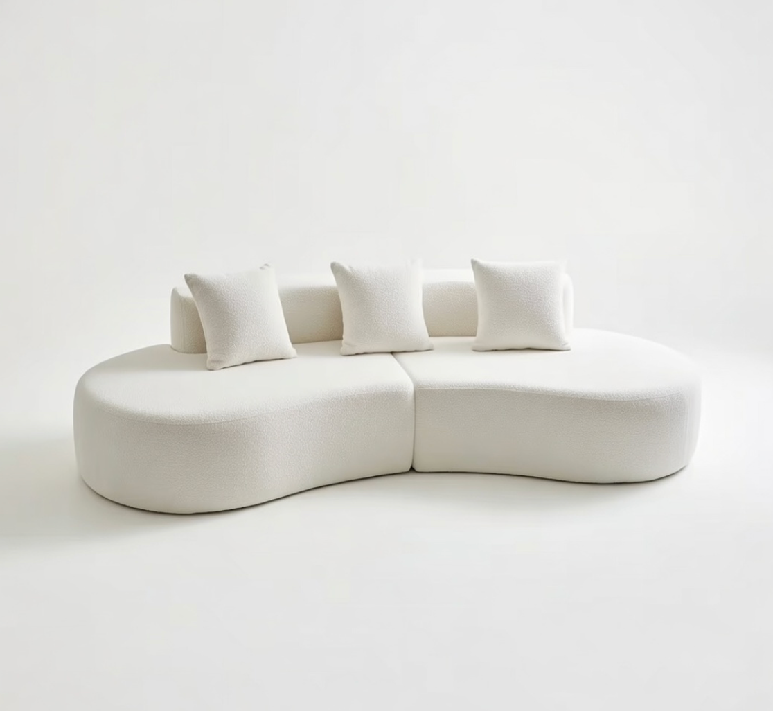 Canapé Modulaire Demi-Lune 4 Places